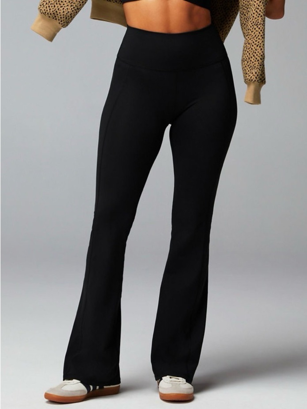 Fabletics Oasis Midnight High-Waisted Kick Flare Pants NWT